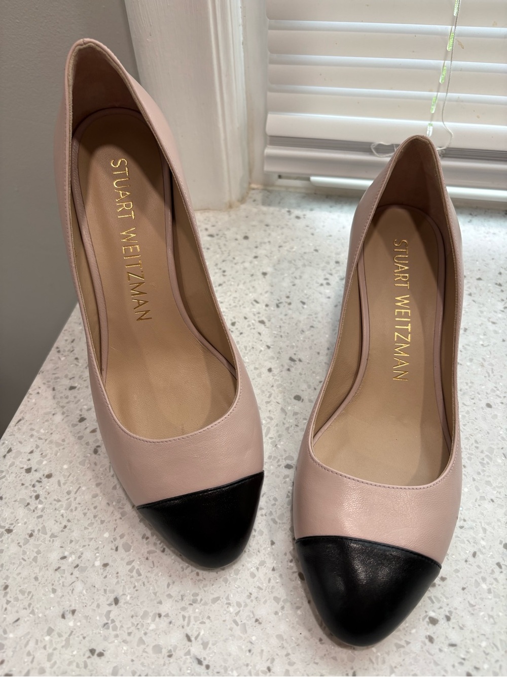 Stuart Weitzman Flareblock 60 Dolce/Black Pump